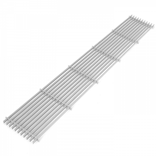 Решетка продольная алюминиевая Techno Vita 185-1400 белая