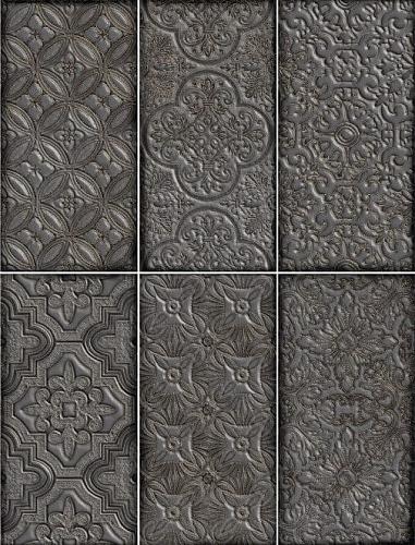 Bestile Dante Decor Black 12x24 см Настенная плитка