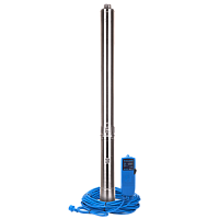 Aquario ASP1,8E-100-90(P)  скважинный насос (встр.конд, каб.100м)