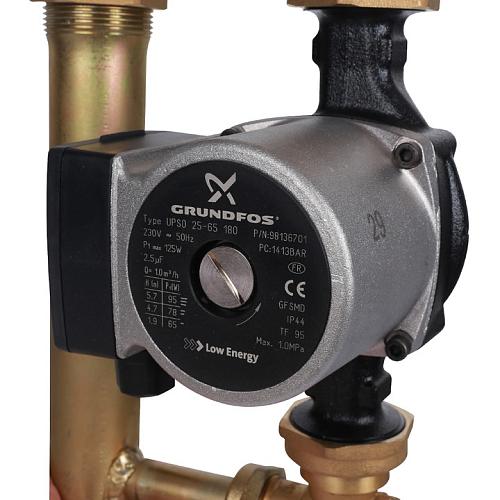 Stout Насосная группа для твердотопливных котлов 1" с насосом Grundfos UPSO 25-65 в теплоизоляции