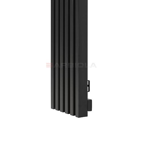 Arbiola Compact H 1200-63-10 секции черный вертикальный радиатор c боковым подключением