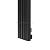 Arbiola Compact H 1200-63-10 секции черный вертикальный радиатор c боковым подключением