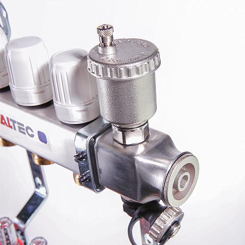 Valtec 1", 10 x 3/4", "евроконус" Коллекторный блок с регулировочными клапанами и расходомерами