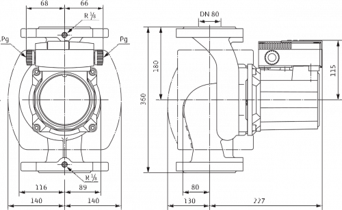 Wilo TOP-S 80/7 DM PN10 Циркуляционный насос фланцевый