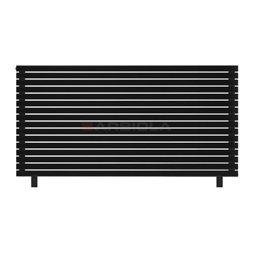 Arbiola Gorizont Liner HZ 2200-36-16 секции черный горизонтальный радиатор c боковым подключением с ножками
