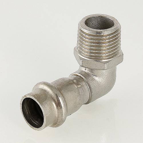 VALTEC 18 мм х 1/2" Пресс-угольник из нержавеющей стали с наружной резьбой