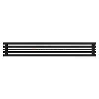 Arbiola Gorizont Ritmo H 1500-40-05 секций чёрный горизонтальный  радиатор c боковым подключением