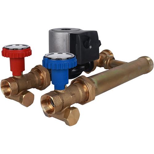 Stout Насосная группа для твердотопливных котлов 1" с насосом Grundfos UPSO 25-65 в теплоизоляции