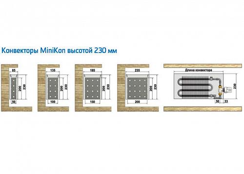 Varmann MiniKon Стандарт 235-230-1200 Конвектор напольный