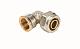 Henco Угольник 90° обжим ВР 16x1/2" латунь