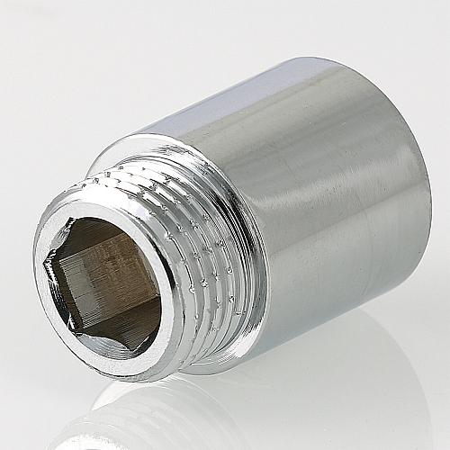 Valtec 3/4" x 15 мм Удлинитель хромированный внутренняя/наружная резьба