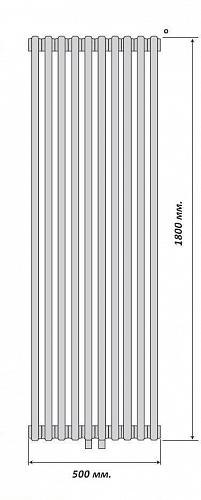 Purmo Delta Laserline MR 3180/10 секций центральное нижние подключение