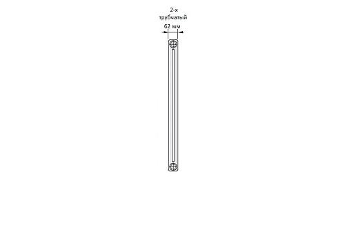 Zehnder Charleston Completto 2180/10 V001 1/2" RAL 9017 matt/9217 нижнее подключение черный матовый