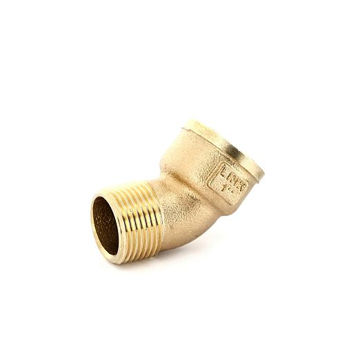 Effebi Угол 45° НВ 1" бронза