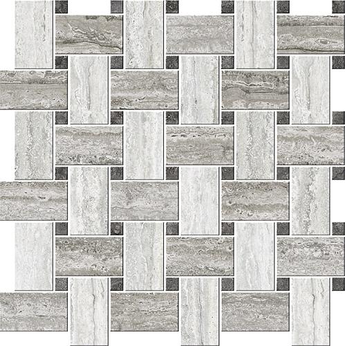 Cisa Italian Icon Vein Cut Chesterfield Mix Freddo Mosaico Lapp Lux 42,1x42,1 см Мозаика