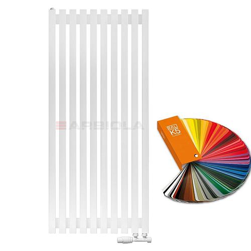 Arbiola Ritmo V 1250-40-10 секции цветной вертикальный радиатор c нижним подключением