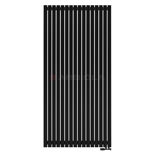 Arbiola Mono V 2000-60-16 секции черный вертикальный радиатор c нижним подключением