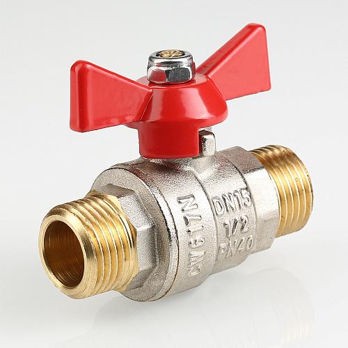 Valtec Base 1/2" Кран шаровой наружная/наружная резьба рукоятка бабочка