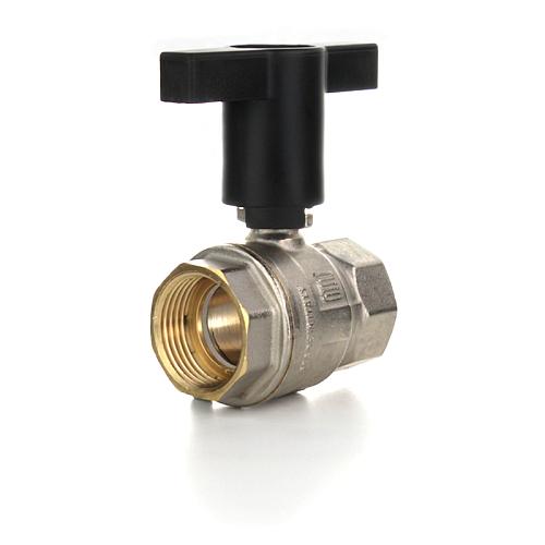 Elsen Кран шаровой ВВ 1/2", высокая ручка из пластмассы