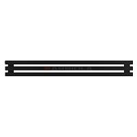 Arbiola Gorizont Ritmo H 1250-40-03 секции чёрный горизонтальный  радиатор c боковым подключением