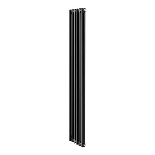 Royal Thermo INSIGNIA C2180 - 06 секций RAL9005m Дизайн-радиатор  (черный) с боковым подключением
