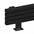 Arbiola Gorizont Mono HZ 1250-60-10 секции черный горизонтальный радиатор c боковым подключением (с ножками)