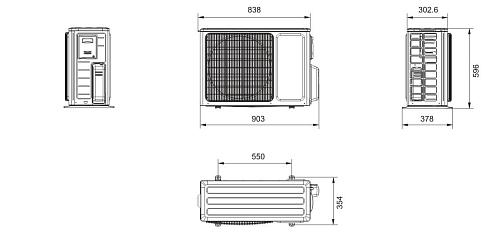 Наружный блок Tosot Free Match T14H-FMA/O Inverter