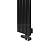 Arbiola Liner V 700-36-40 секции черный вертикальный радиатор c нижним подключением