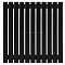 Arbiola Mono H 700-60-11 секции черный вертикальный радиатор c боковым подключением