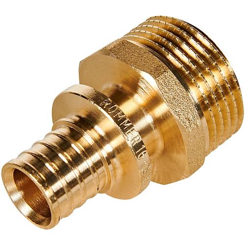 ROMMER Переходник с наружной резьбой 16xG3/4 для трубы из сшитого полиэтилена осевой