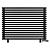 Arbiola Gorizont Ritmo VZ 1200-40-16 секций чёрный горизонтальный  радиатор c нижним подключением (на ножках)