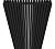 КЗТО QUADRUM 30 V 1-1750-4 R RALTP26X-M215249005 Радиатор (структурный шелк черный) с нижним подключением