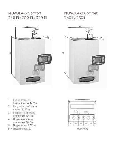 Baxi NUVOLA-3 Comfort 280 Fi настенный газовый котел (двухконтурный)