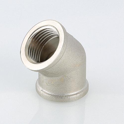 Valtec 1/2" Угольник угловой латунный никелированный 45°