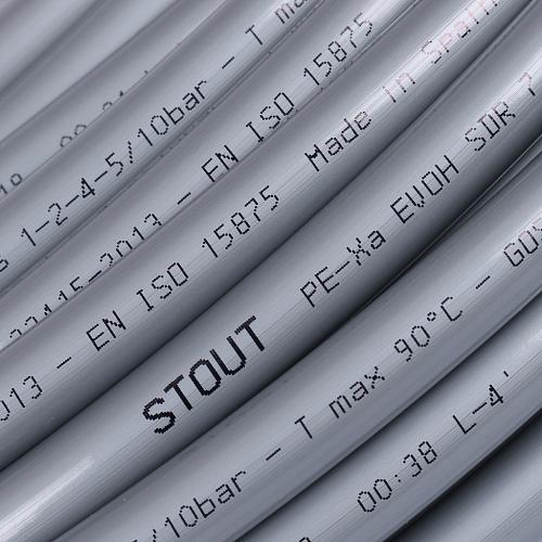 STOUT PEX-a 16х2,2 (60м) труба из сшитого полиэтилена серая