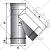 Тройник 45° Вулкан 115 мм VHR без изоляции