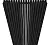 КЗТО QUADRUM 30 V 2- 1750-10 R RAL1T103S9005 Радиатор (черный матовый муар) с нижним подключением