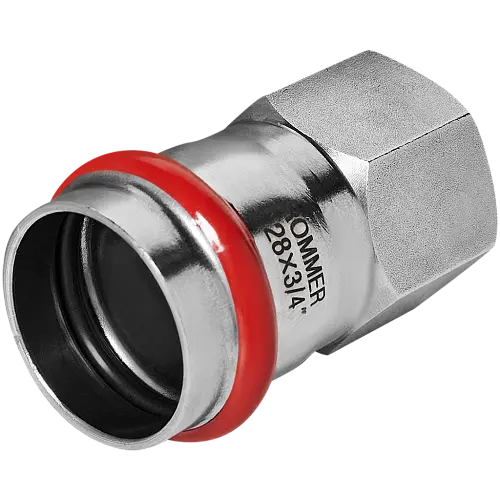 ROMMER Переходник ВПр-Вр 28x3/4, из нержавеющей стали прессовой, арт. Rss-0022-002834