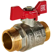 ROMMER Кран шаровой, НР/НР, ручка бабочка 1"