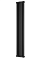 Zehnder Charleston 2180/08 секций №1270 3/4" RAL 9217 боковое подключение черный матовый
