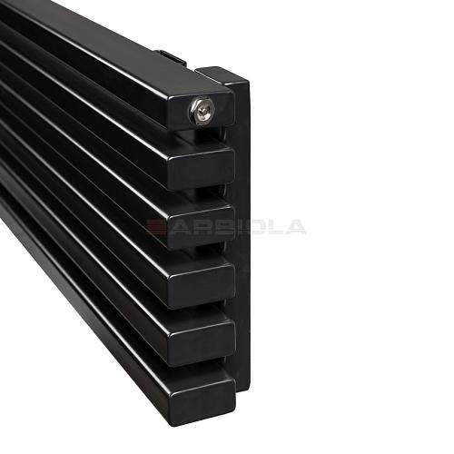 Arbiola Gorizont Compact H 1800-63-07 секции черный горизонтальный радиатор c боковым подключением