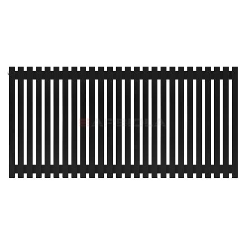 Arbiola Ritmo H 700-40-26 секции черный вертикальный радиатор c боковым подключением