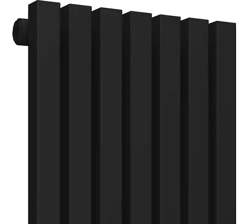 КЗТО QUADRUM 30 V 2- 1750-10 R RAL1T103S9005 Радиатор (черный матовый муар) с нижним подключением