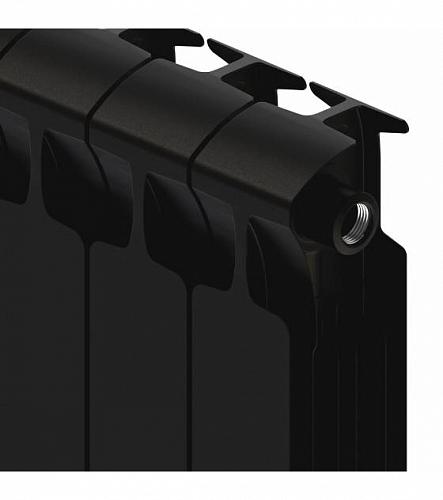 Rifar Monolit Ventil 350 12 секции антрацит биметаллический радиатор с нижним подключением