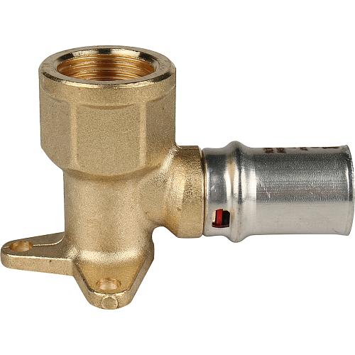 STOUT Угольник 16xRp 1/2" настенный с креплением короткий для металлопластиковых труб прессовой