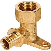 ROMMER Уголок настенный с креплениями 16xG1/2 для трубы из сшитого полиэтилена осевой