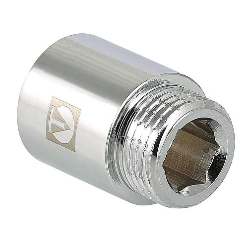 Valtec 1/2" x 40 мм Удлинитель хромированный внутренняя/наружная резьба