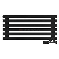 Arbiola Ritmo Gorizont V 1000-40-06 секций чёрный горизонтальный радиатор c нижним подключением