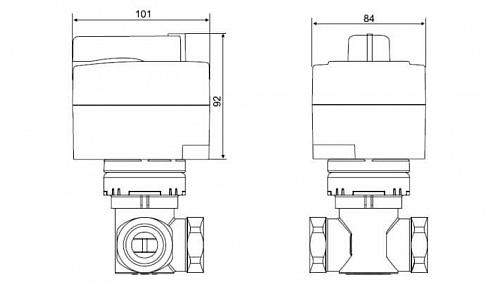 Danfoss AMB 162 DN15-50 (082H0211) Электропривод t-30c (24В)