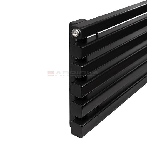 Arbiola Gorizont Ritmo V 500-40-28 секции чёрный горизонтальный радиатор c нижним подключением